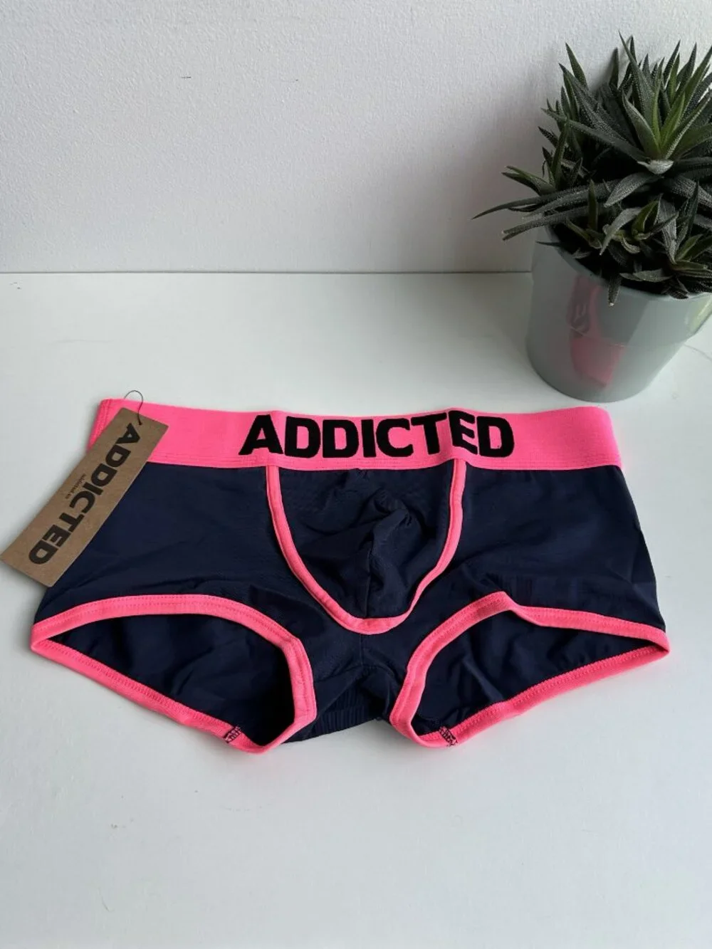 Addicted - Cotton Trunk - Navy / Neon (M)